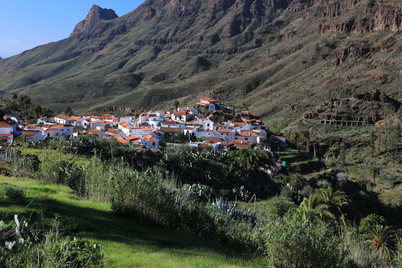 Fataga, im Süden von Gran Canaria im Winter