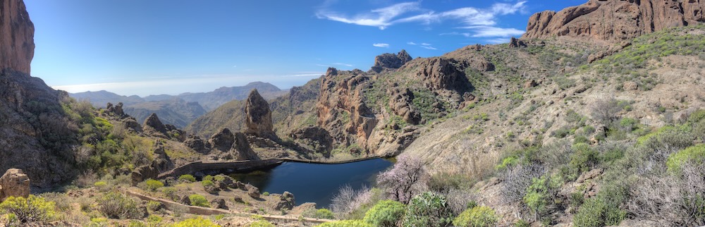 Kleiner Stausee im Zentrum von Gran Canaria.