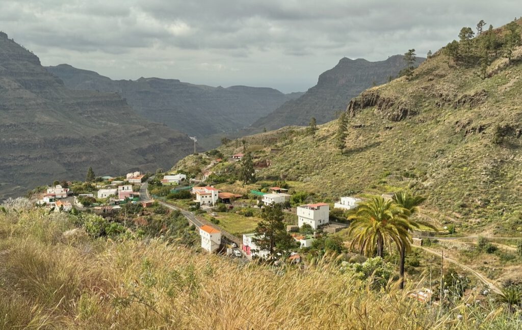 Blick auf den oberen Teil des Barranco von Sori, Barranquillo Andres