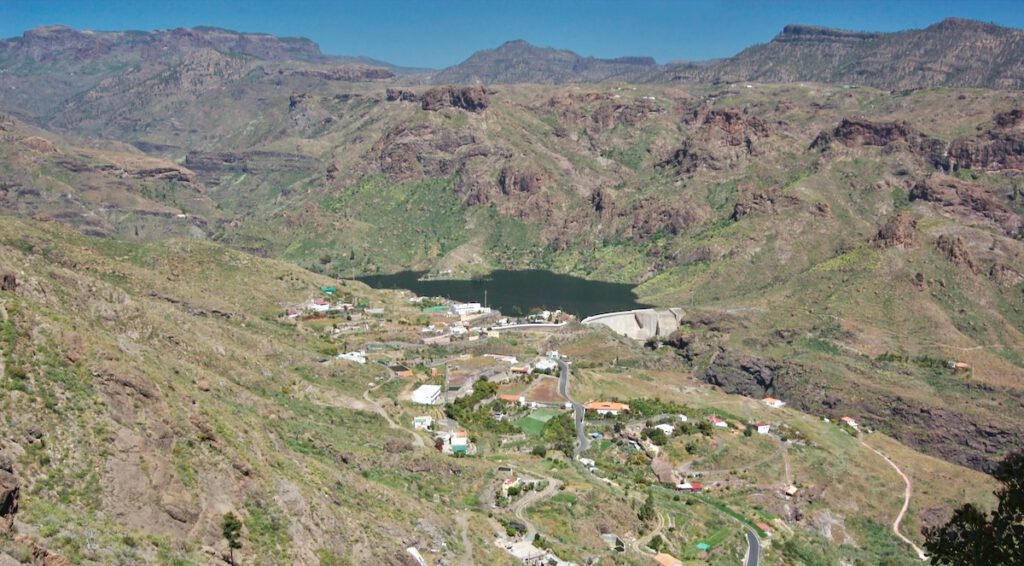 Blick auf die Presa de Soria im Süden von Gran Canaria