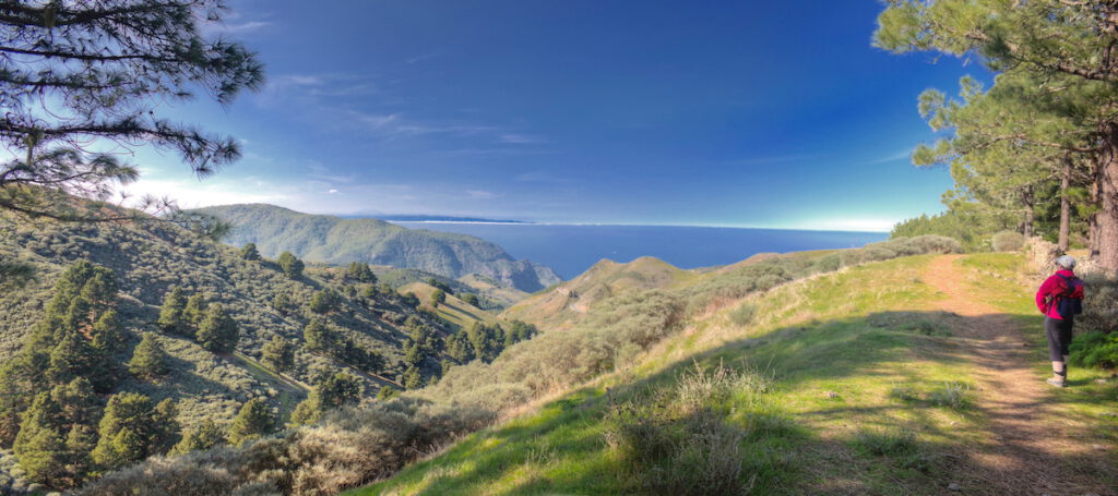 Auf der dritten Etappe des Camino de Santiago von Gran Canaria Richtung Meer.